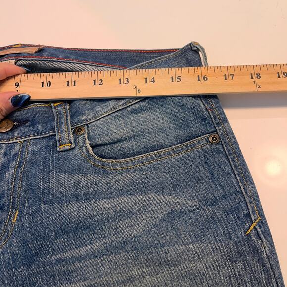VTG Y2K Abercrombie & Fitch Stretch Mid Rise Bootcut Denim Jeans Size 4L - Picture 7 of 9